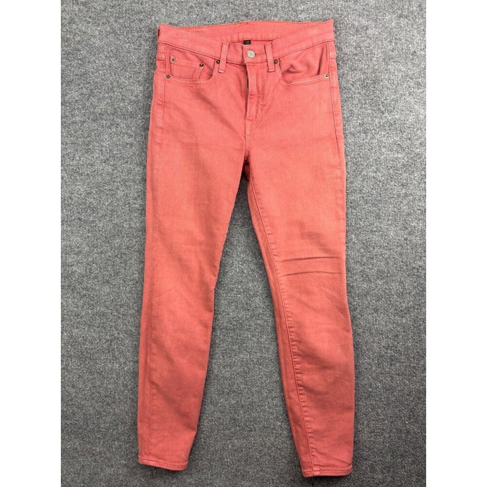 Frye Skinny Jeans Women's 25 Pink Denim Skinny Ankle Mid Rise